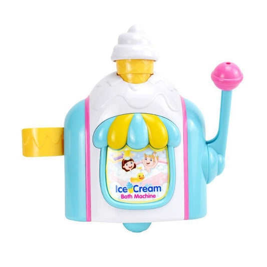 Cross-border children's bathroom ice cream bubble machine bath water toy manual bubble maker ice cream machine