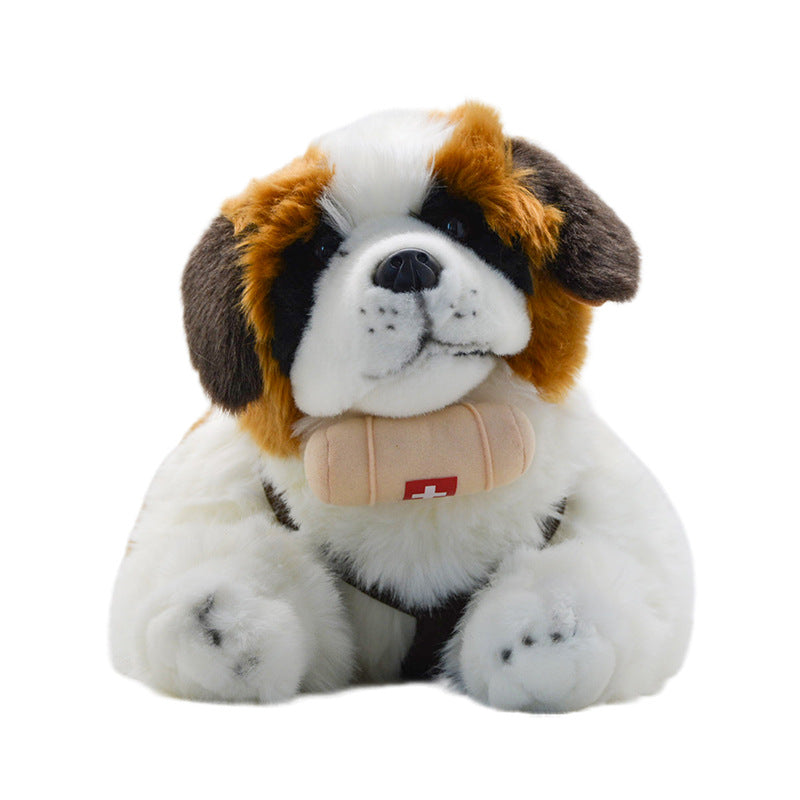 Simulation of canine family animal plush toys new style lying puppy cute doll children's gift doll