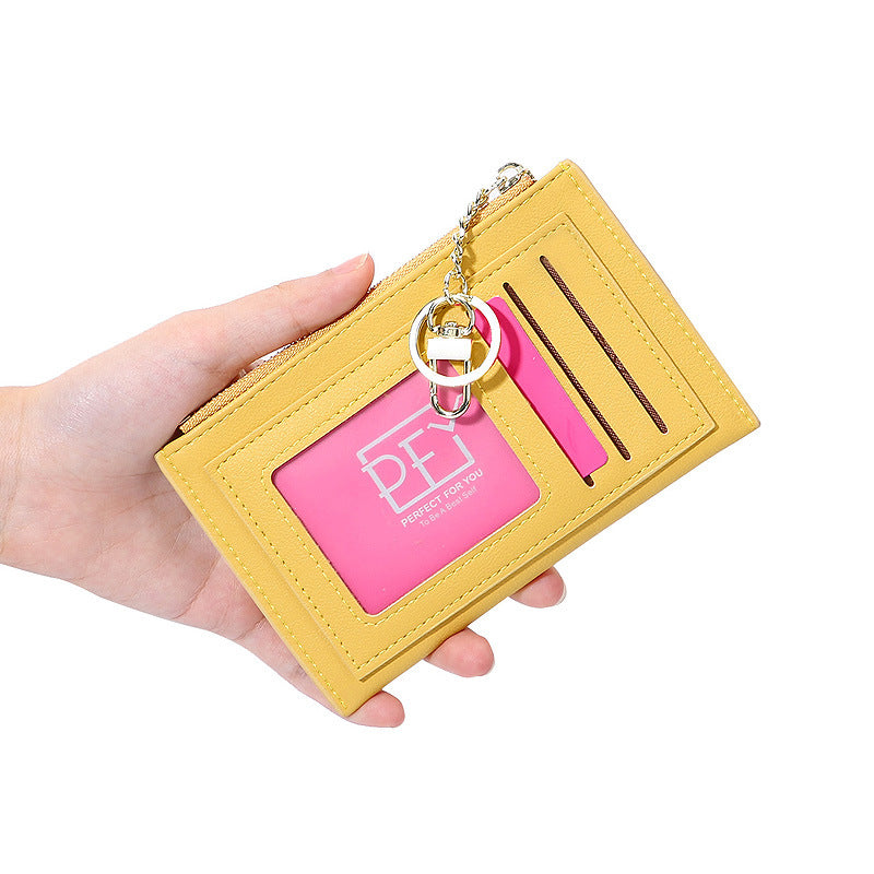 Wesson foreign trade small wallet multi-function card holder Korean version zipper card holder ins style student wallet mini coin purse 