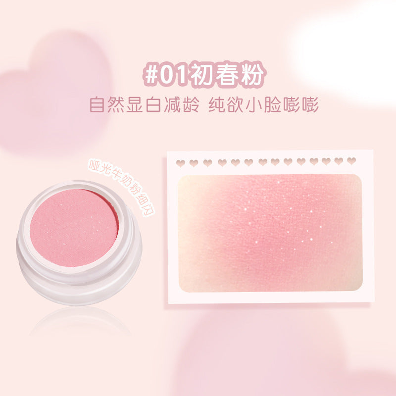 NOVO blush mud cream is super natural and pure, cute blush blue and purple, contouring and brightening, rouge powder, bare face, student party