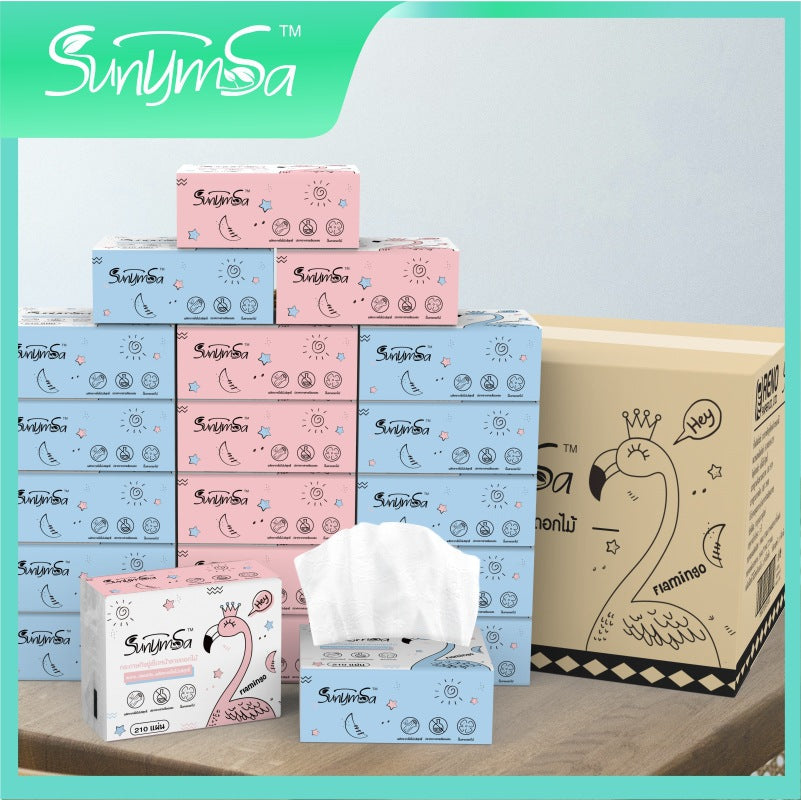 Foreign trade small package affordable embossed log paper towel whole box 40 packs Thai catering napkin paper wipe mouth paper large batch