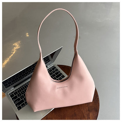 Casual hand-held shoulder bag 2024 autumn and winter new style bag for women fashionable underarm bag hand-held simple handbag 