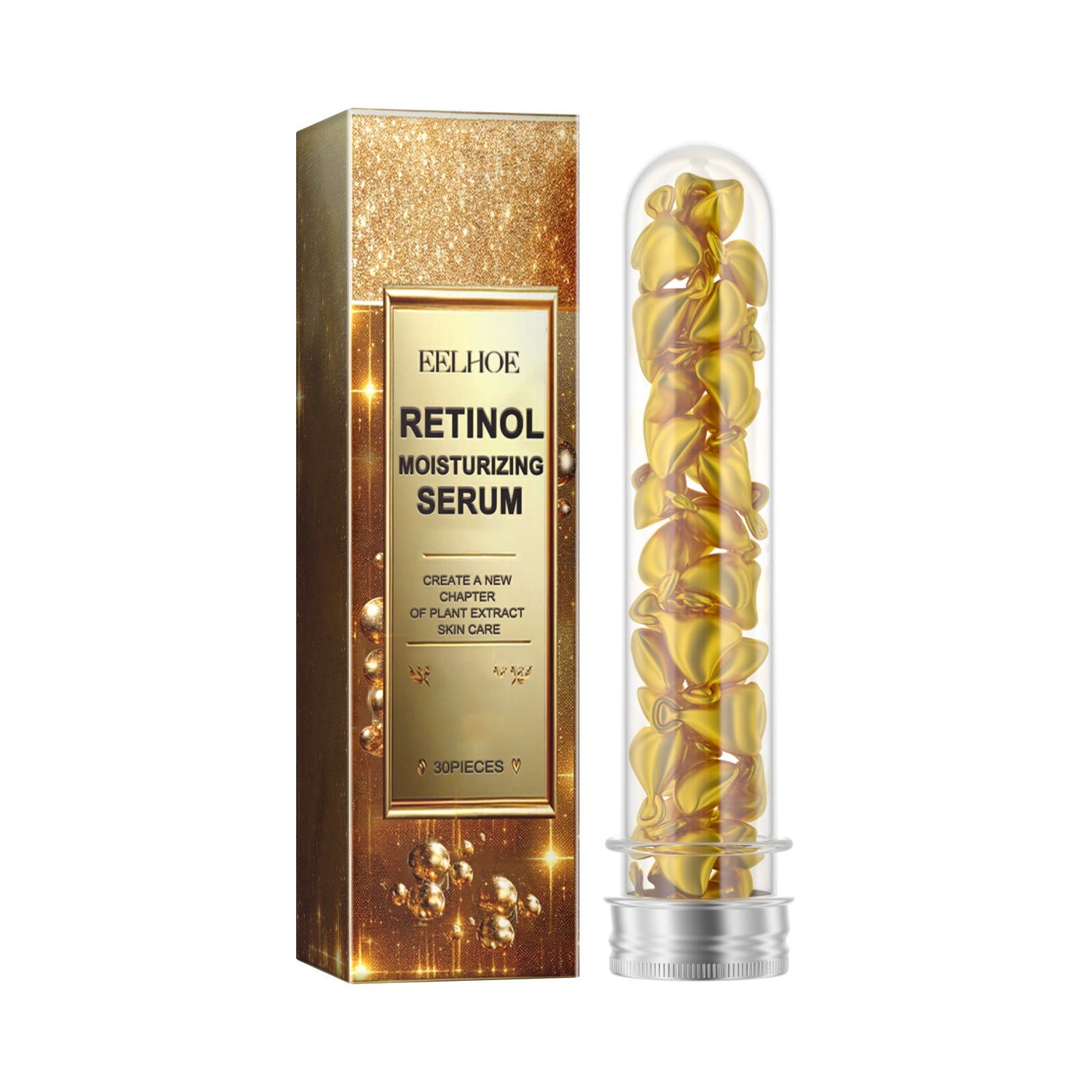 EELHOE Retinol Facial Capsule Essence Firms and Moisturizes the Skin, Diminishes Fine Lines and Hydrates the Skin 