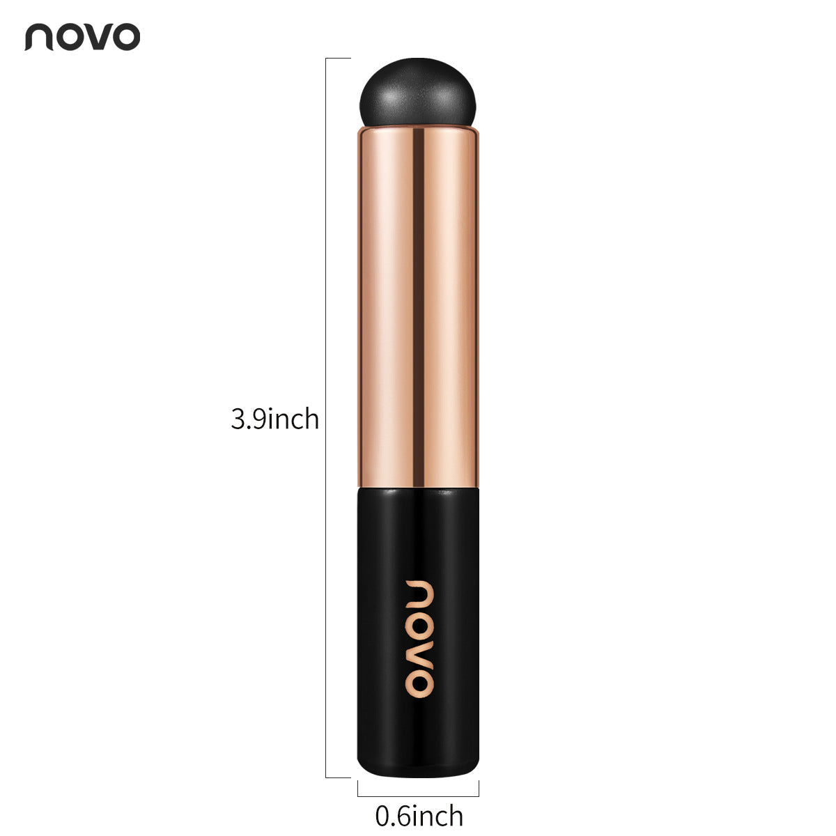 NOVO fingertip silicone lip brush portable lip mask brush lipstick lip glaze makeup brush lip smudge concealer universal round head 