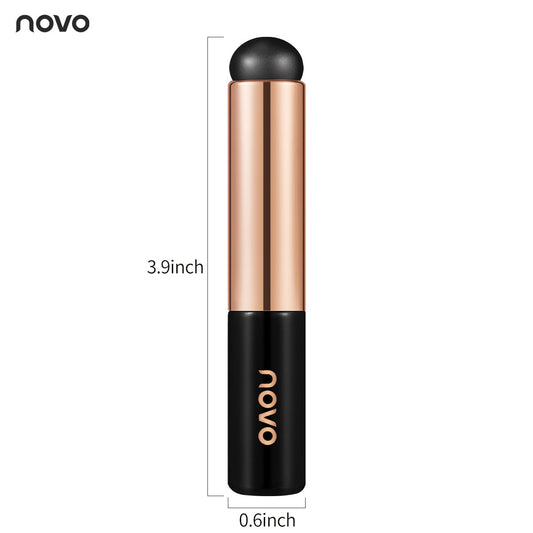 NOVO fingertip silicone lip brush portable lip mask brush lipstick lip glaze makeup brush lip smudge concealer universal round head 