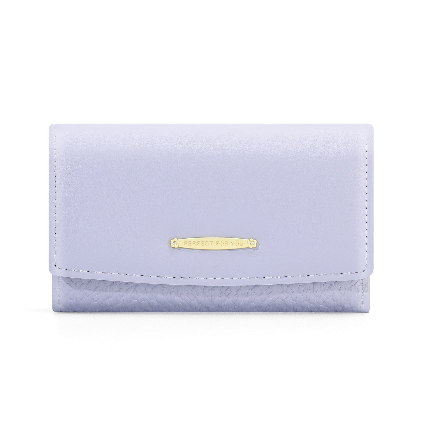 Perfect For You Wallet Women's Medium and Long Trifold Multi-Card Slot PU Coin Wallet Fashion Clutch 