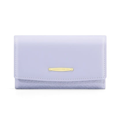 Perfect For You Wallet Women's Medium and Long Trifold Multi-Card Slot PU Coin Wallet Fashion Clutch 