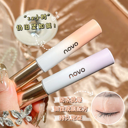 NOVO eyelash curling primer styling cream long thick curling mascara quick drying styling waterproof no smudging 