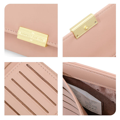 Perfect For You wallet women's mid-length women's three-fold coin purse high-end cross-border PU card holder 