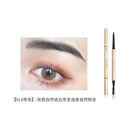 Douyin same style small gold bar small gold chopstick eyebrow pencil beginner eyebrow drawing triangle very fine double head waterproof and sweat-proof no smudge 