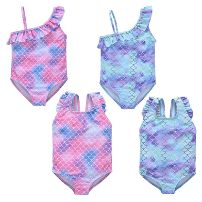 Cross-border Korean version of girls one-piece swimsuit new arrivals small and medium-sized children 1-6 years old children's sling swimsuit Amazon wholesale