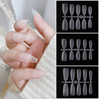 Nail art nail polish free grinding hand-wearing nail fold seamless air soft nail 100 pieces new upgrade