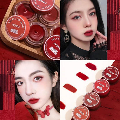 Novo manufacturer lip mud velvet matte matte lip glaze vibrato live broadcast model bare face student party whitening affordable wholesale