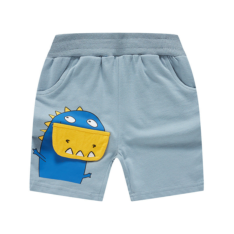 be top boys pants shorts summer children shorts three-dimensional dinosaur baby casual pants children's clothing one piece