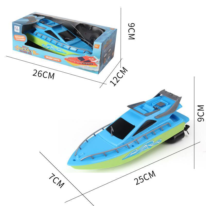 Cross-mirror outdoor wireless remote control boat speedboat toy water electric high-speed racing boat summer water play toy