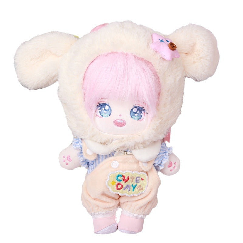 Qixi Festival gift genuine 20CM cotton doll clothes doll Yiwu toy dress up girl gift spot