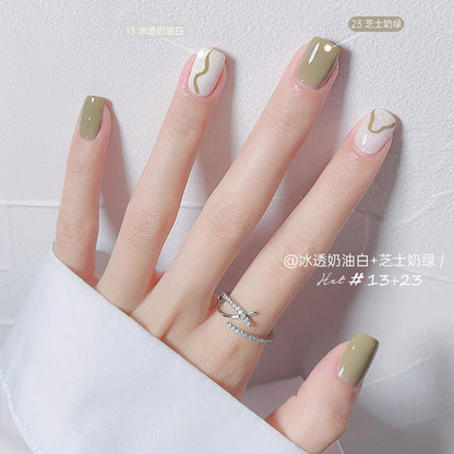 bk autumn and winter new nail polish free baking quick drying water-based non-peelable nude jelly children's nail polish nail polish wholesale