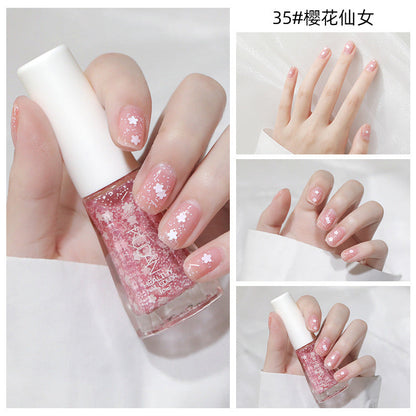 Fairy Tale Nail Polish New Style No-bake Quick-drying Long-lasting Polish Polish Transparent Nail Art Tear-off Nail Polish Wholesale