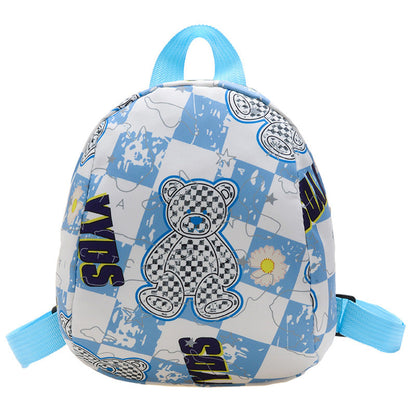 Summer new children's small backpack cartoon Korean version bear kindergarten schoolbag splash-proof cute girl backpack