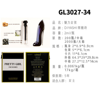 Vietnamese perfume sample Nail perfume women's perfume men's perfume wholesale card perfume Q version trial pack 2 