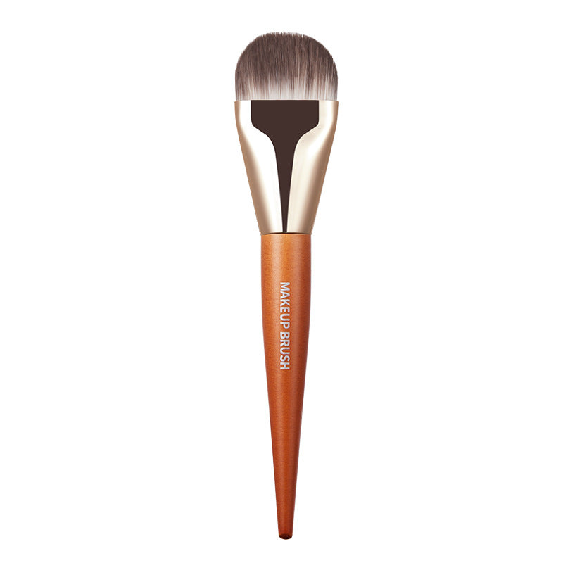 GECOMO ultra-thin widened tongue-shaped foundation brush does not eat powder flat head soft hair seamless concealer beauty tool makeup brush