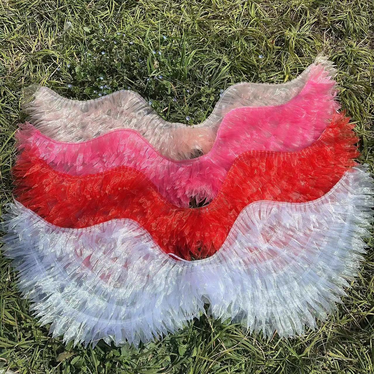 Girls luminous feather wings props girls elf angel wings Children's Day stage performance butterfly