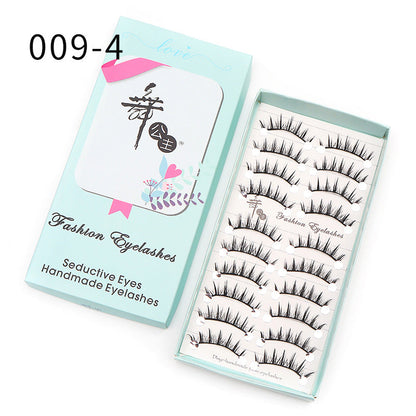 Little Devil Eyelashes DINGSEN factory false eyelashes cross-border 10 pairs of Internet celebrity thick cartoon eyelashes