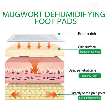 Ximonth mugwort foot patch helps sleep and relieves physical and mental fatigue. Deep cleansing massage care patch for feet 