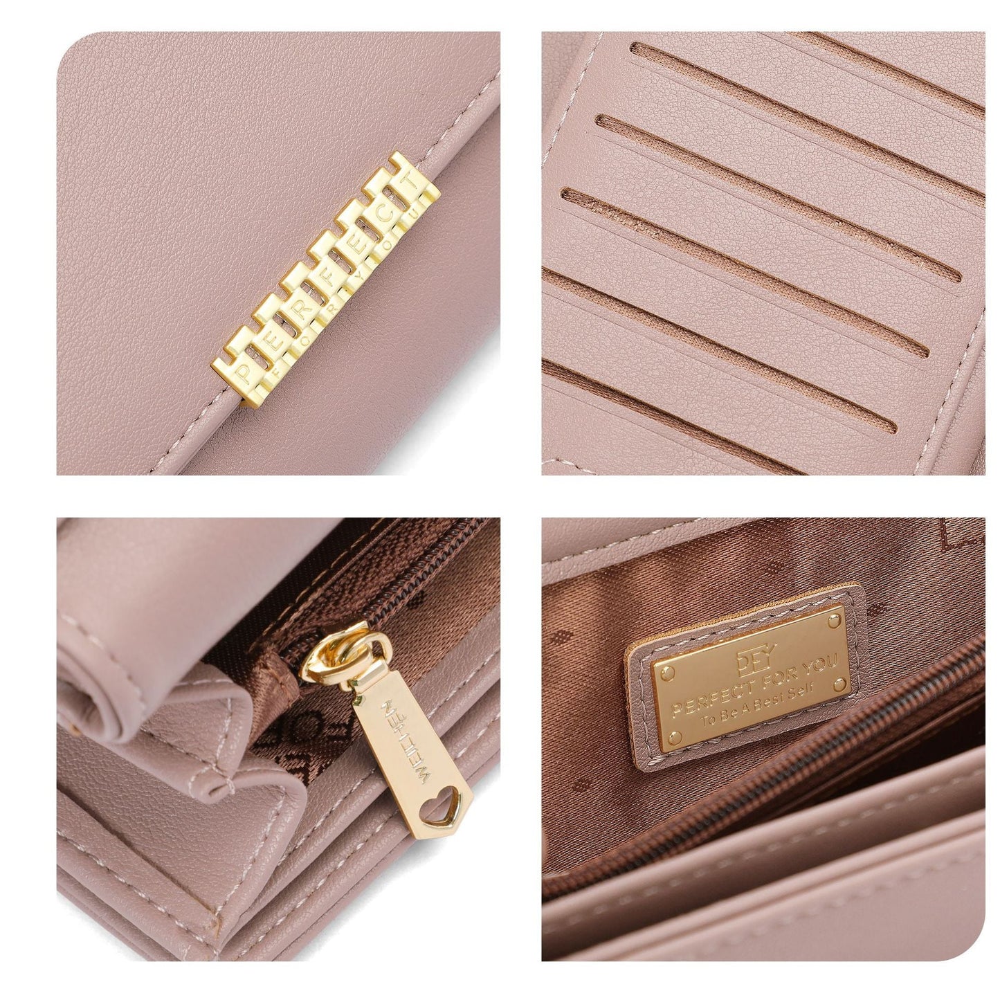 Perfect For You New Wallet Women's Trifold Long Multi-card Clutch Korean Style Fashion Wallet 