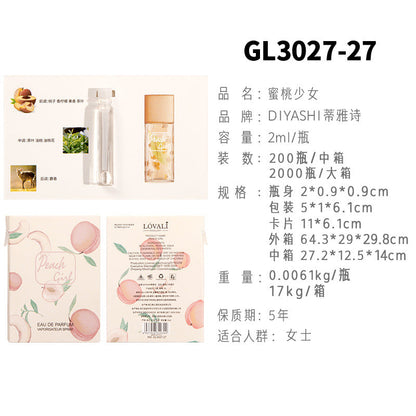 Vietnamese perfume sample Nail perfume women's perfume men's perfume wholesale card perfume Q version trial pack 2 