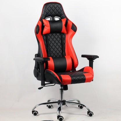 Gaming chair plaid fabric 4D armrest cushion shaped sponge lifting and rotating gaming chair 781