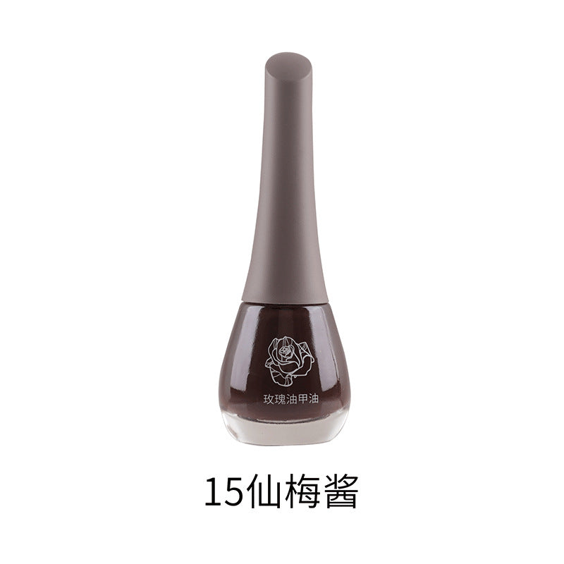 Beisijie's new rose oil nail polish water-based seven-day no-bake long-lasting non-peelable quick-drying whitening and shiny wholesale 