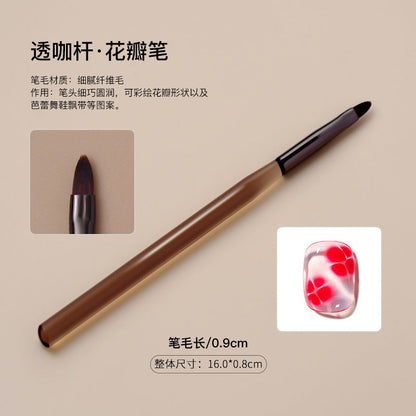 Japanese nail art pen brush sweeping pen construction pen semi-transparent rod phototherapy painting line pen gradient pen factory direct sales