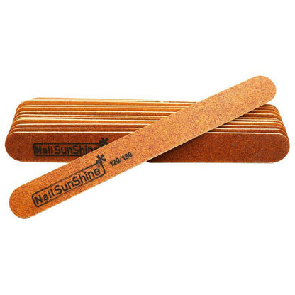 High-grade wood chip nail file gray and white two-sided polishing strip 180/240 thickened wood chip rubbing nailsunshine