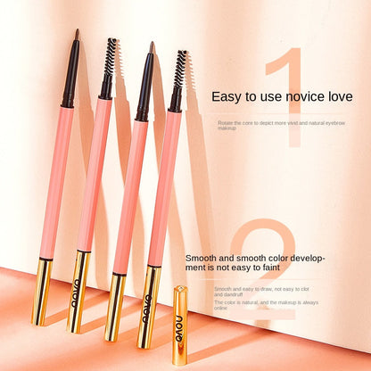 NOVO5382 finely crafted eyebrow pencil, sweat-proof, no smudging, no makeup removal, easy to comb eyebrows, skin-friendly