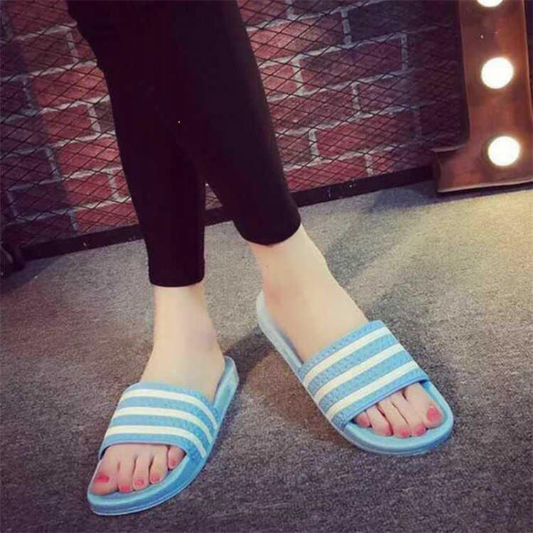 2022 Summer Casual Slippers Women's Bathroom Shower Shoes Cute Anti-Slip Couple Indoor and Outdoor Ladies Home Sandals Slippers