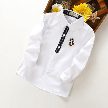 Children's shirt long-sleeved autumn new factory direct sales boys autumn long-sleeved shirt children's all-match shirt 