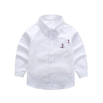 Children's shirt long-sleeved autumn new factory direct sales boys autumn long-sleeved shirt children's all-match shirt 