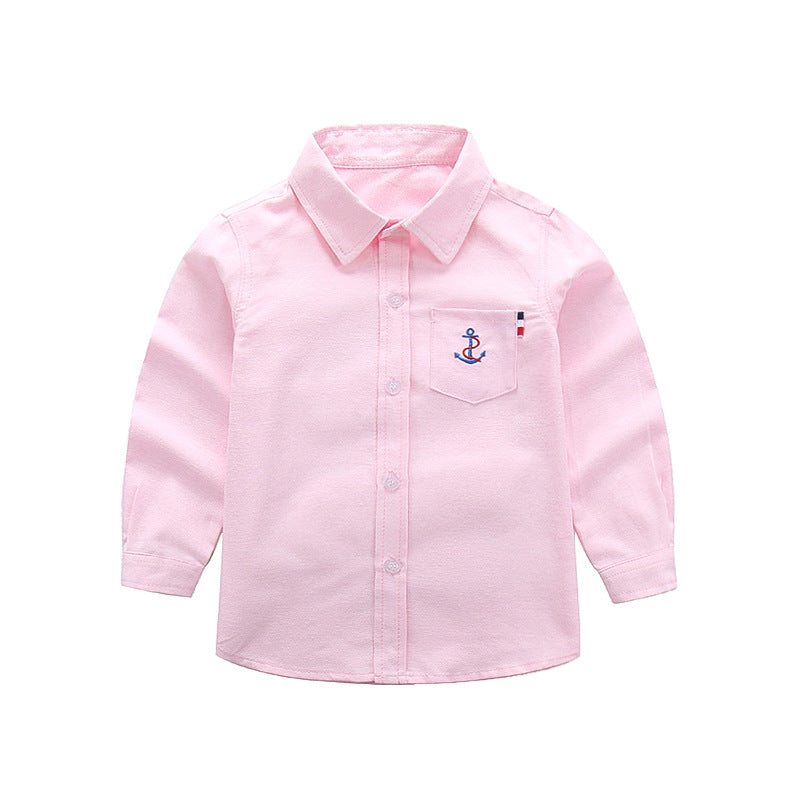 Children's shirt long-sleeved autumn new factory direct sales boys autumn long-sleeved shirt children's all-match shirt 