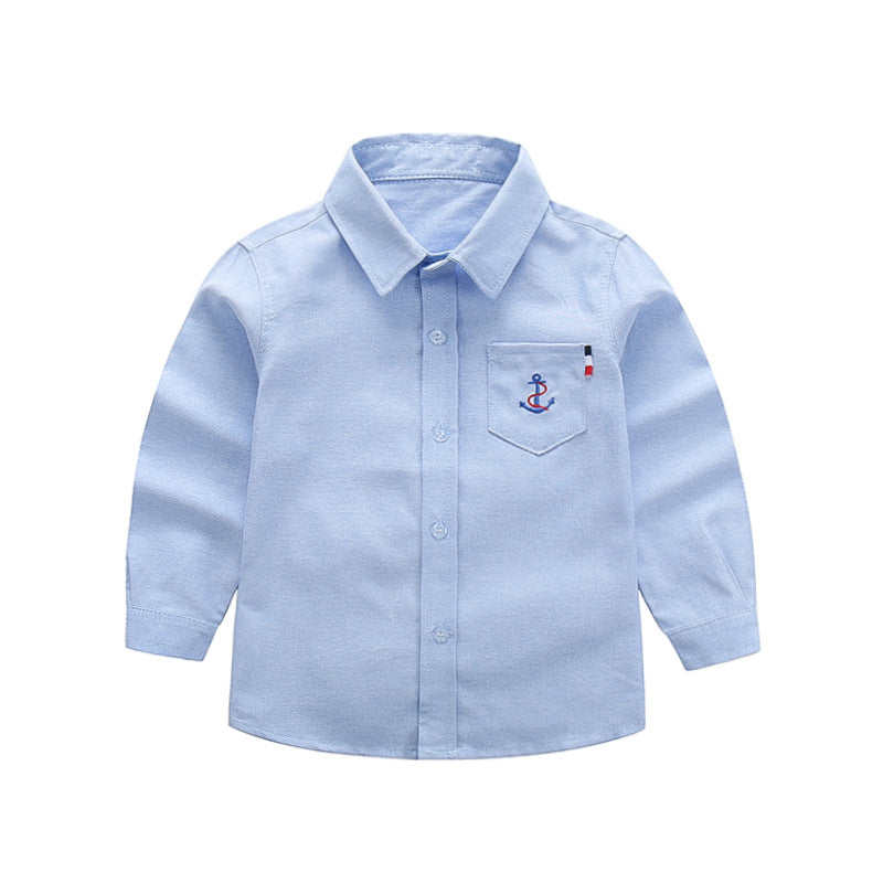 Children's shirt long-sleeved autumn new factory direct sales boys autumn long-sleeved shirt children's all-match shirt 