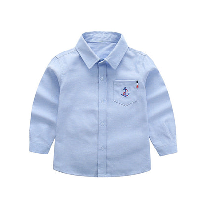 Children's shirt long-sleeved autumn new factory direct sales boys autumn long-sleeved shirt children's all-match shirt 