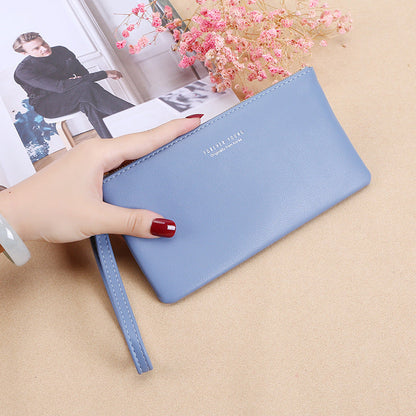 2020 Korean style zipper clutch coin purse wallet new style women's long wallet large capacity women's wallet 