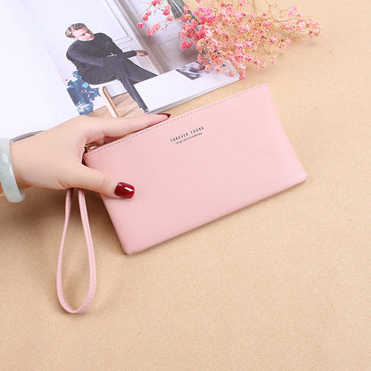 2020 Korean style zipper clutch coin purse wallet new style women's long wallet large capacity women's wallet 