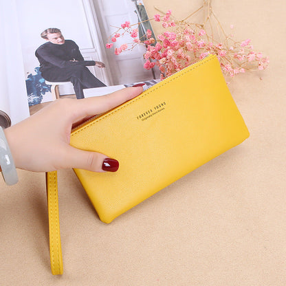 2020 Korean style zipper clutch coin purse wallet new style women's long wallet large capacity women's wallet 