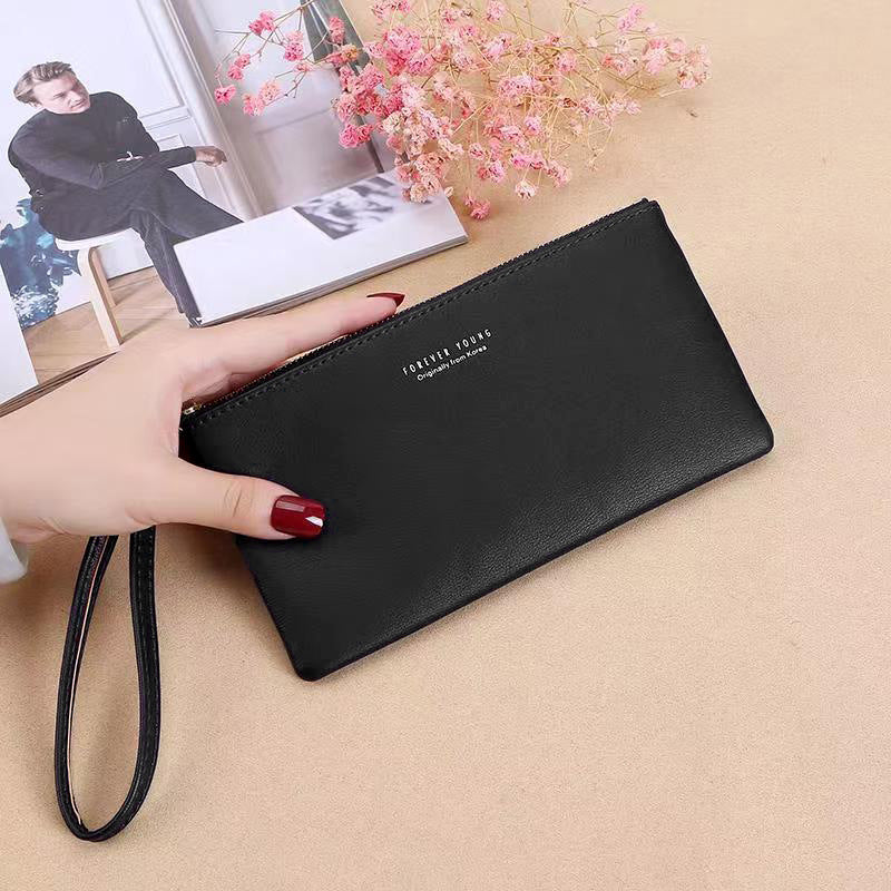 2020 Korean style zipper clutch coin purse wallet new style women's long wallet large capacity women's wallet 