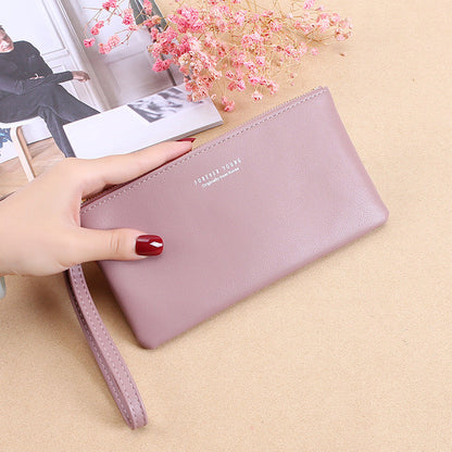 2020 Korean style zipper clutch coin purse wallet new style women's long wallet large capacity women's wallet 