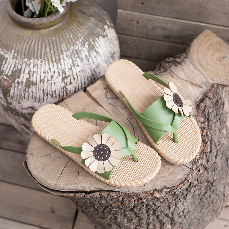 2022 new spring and summer flip-flops for women, fashionable Korean style wear-resistant non-slip women's flip-flops wholesale 