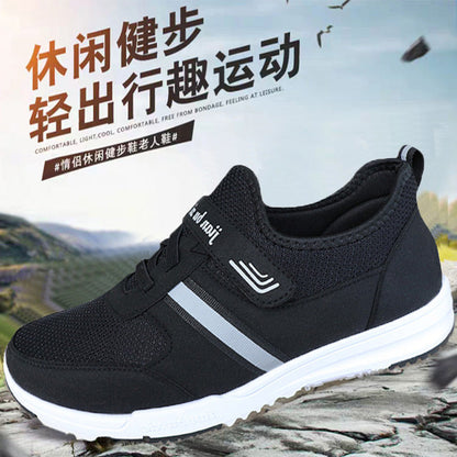 Spot men's and women's walking shoes for the elderly in all seasons, middle-aged and elderly mother's shoes, soft-soled shoes for the elderly, women's single shoes with Velcro