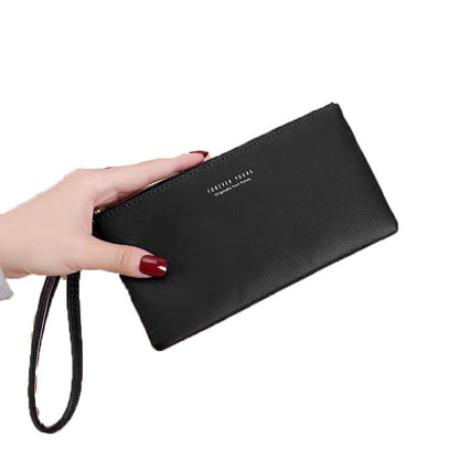 2020 Korean style zipper clutch coin purse wallet new style women's long wallet large capacity women's wallet 