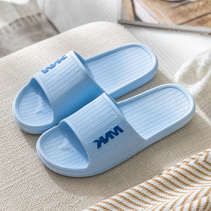 Monique home slippers for all seasons, leaking slippers for men and women, soft bottom hollow anti-slip couple bathroom slippers 